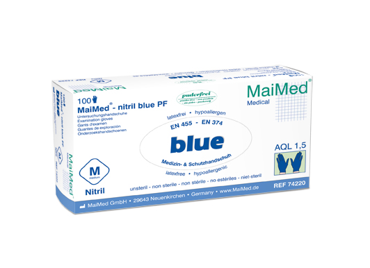 MaiMed®-nitril blue puderfrei