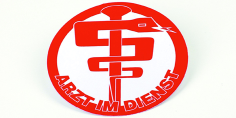 Plakette "Arzt im Dienst"