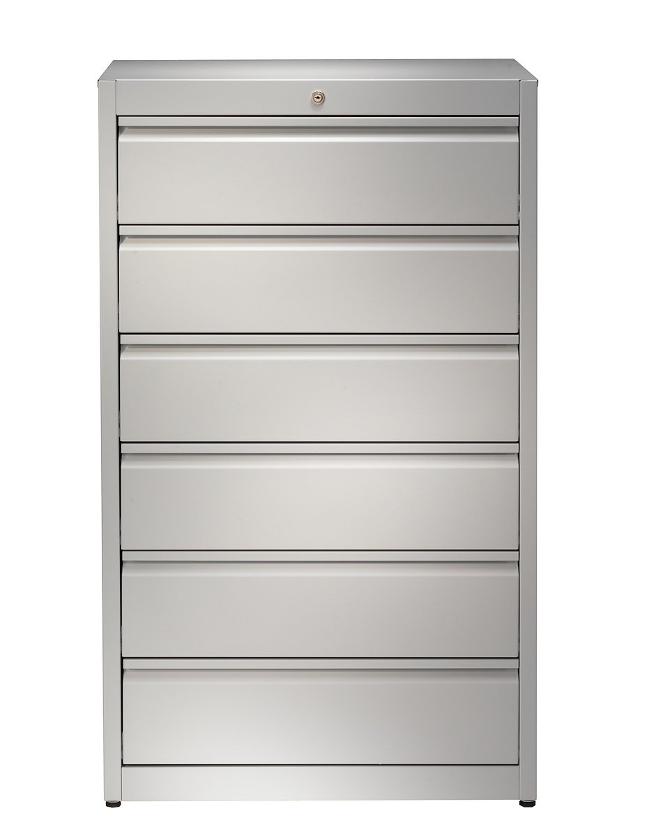 Karteischrank mit durchgehenden Griffleisten - 6 Schubladen