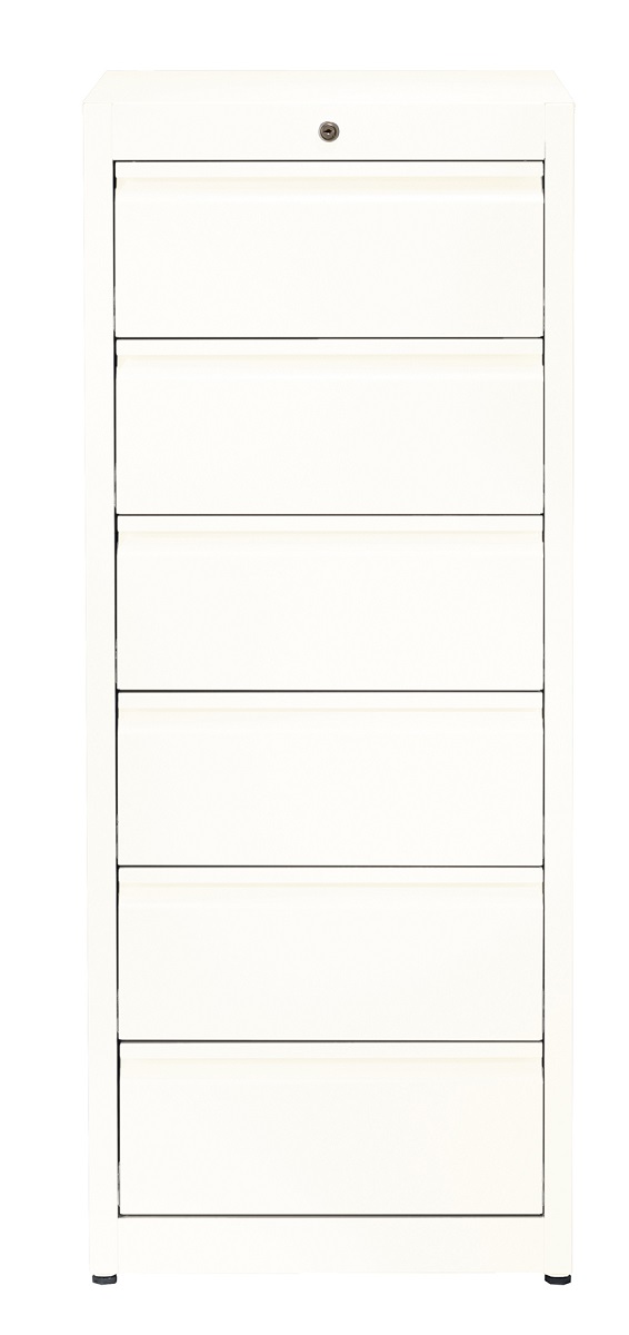 Karteischrank mit durchgehenden Griffleisten - 6 Schubladen