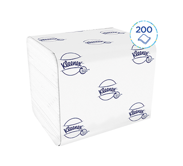 Kleenex® Toilettenpapier  - Einzelblattsystem 2-lagig