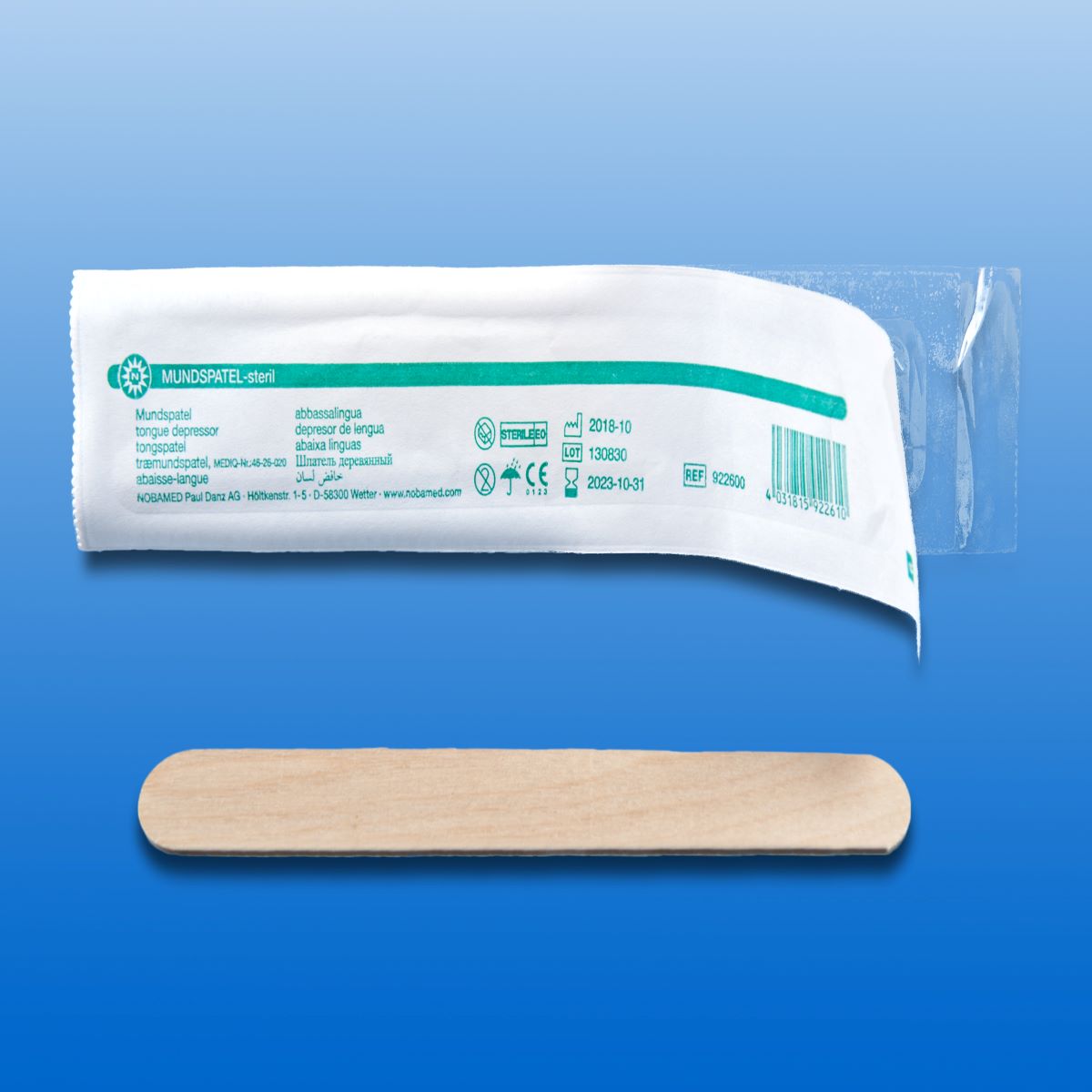 Holzmundspatel steril (einzeln verpackt)