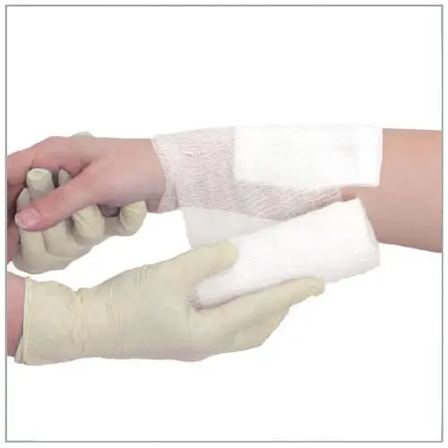 Kohäsive elastische Fixierbinde mit Latex