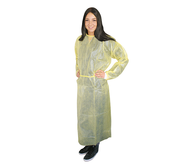 Vlies -Kittel mit PE - Beschichtung