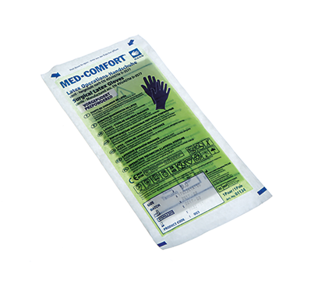 Med comfort OP-Handschuhe, gepudert