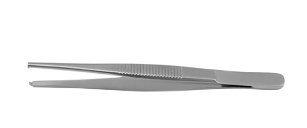 Chirurgische Pinzette (1 x 2 Zähne 14,5 cm)